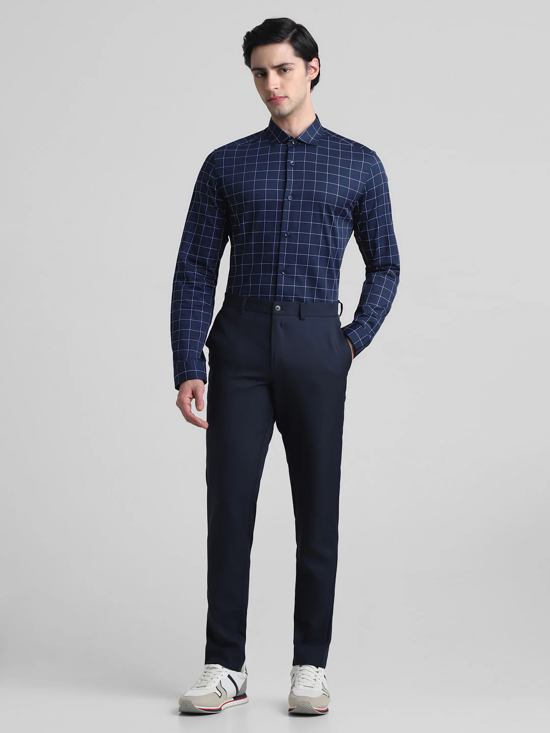 Blue Check Full Sleeves Shirt - Image 6