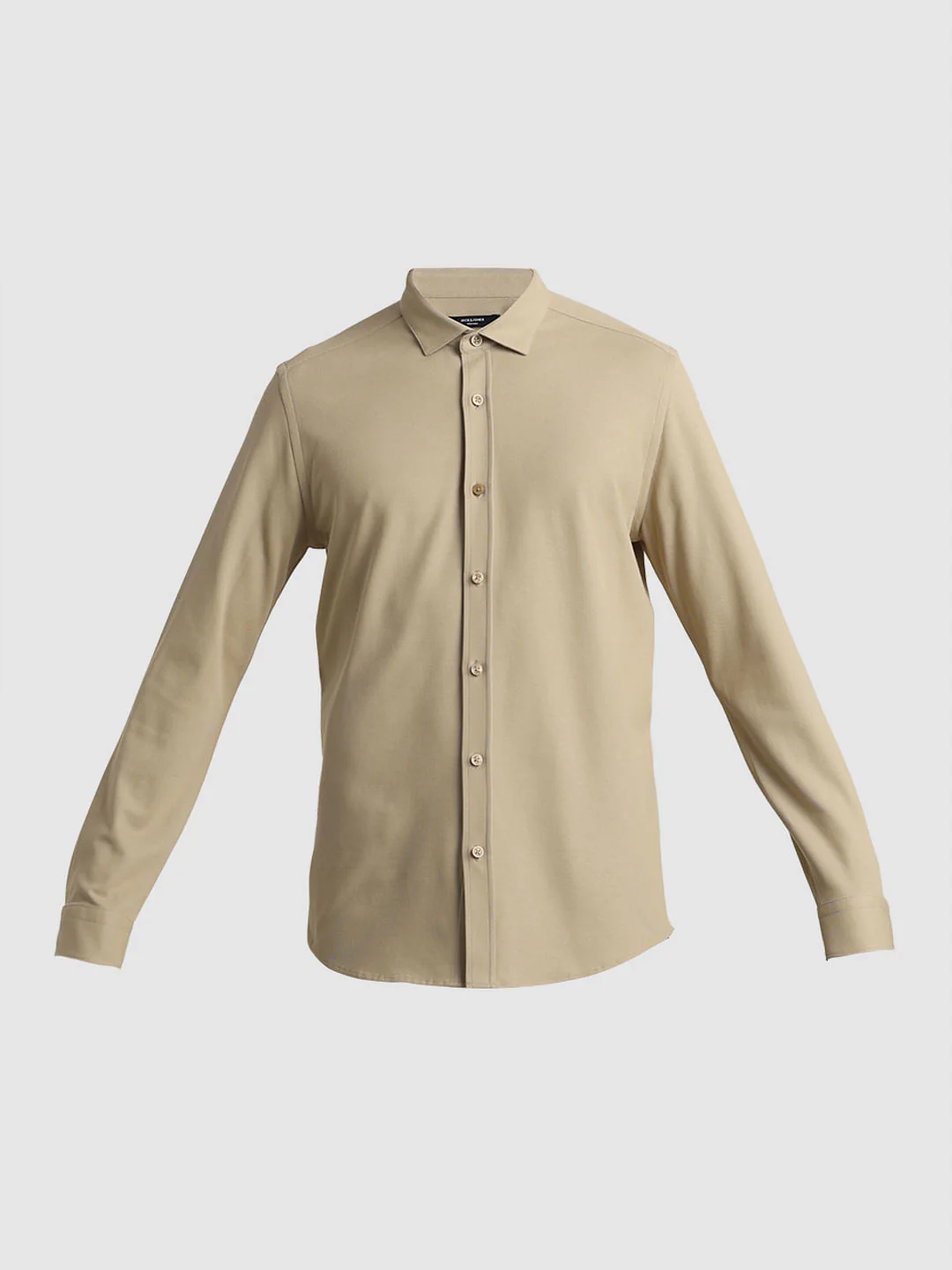 Brown Knitted Full Sleeves Shirt - Image 7