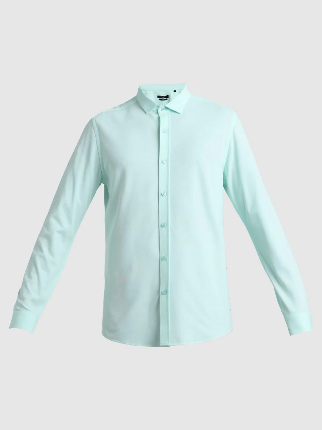 Green Knitted Full Sleeves Shirt - Image 7