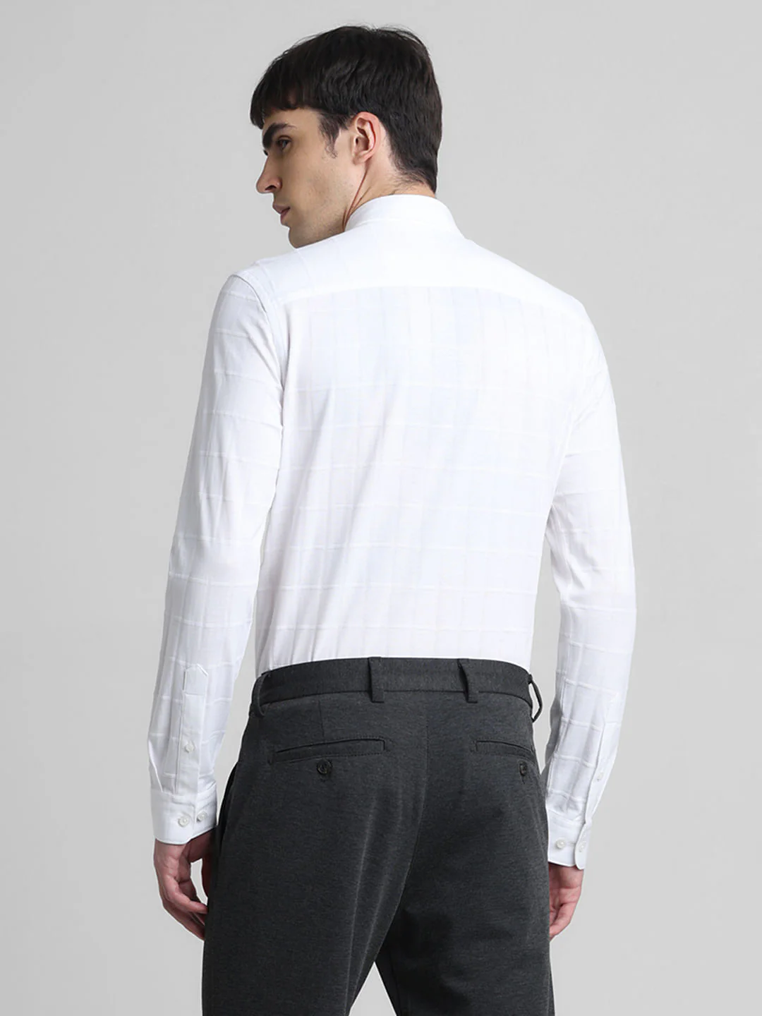 White Knitted Cotton Shirt - Image 4