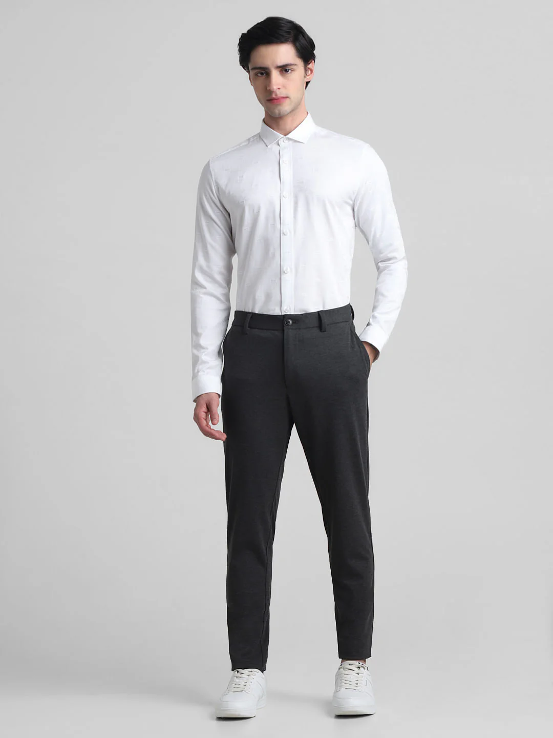 Green Dobby Full Sleeves Shirt - Image 6