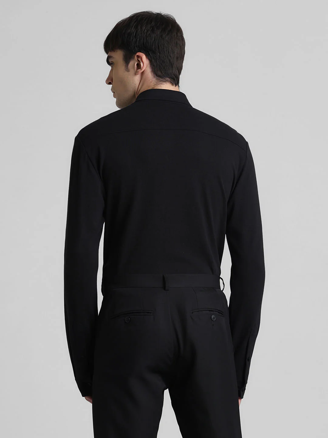 Black Embroidered Floral Shirt - Image 4