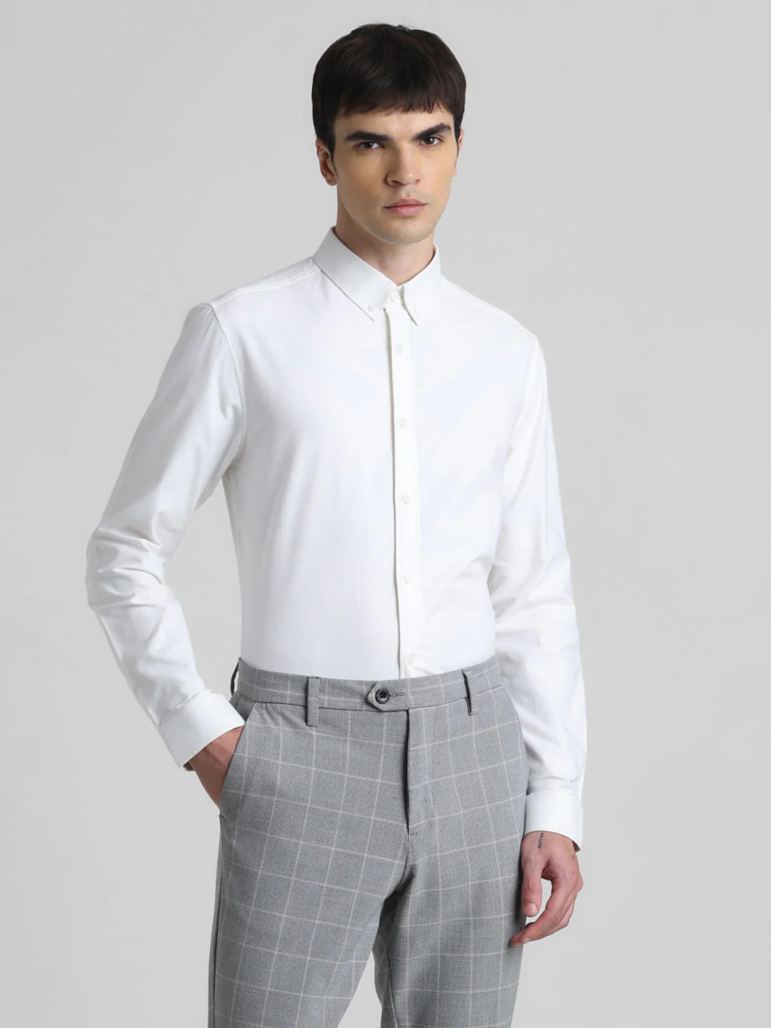 White Oxford Full Sleeves Shirt - Image 2