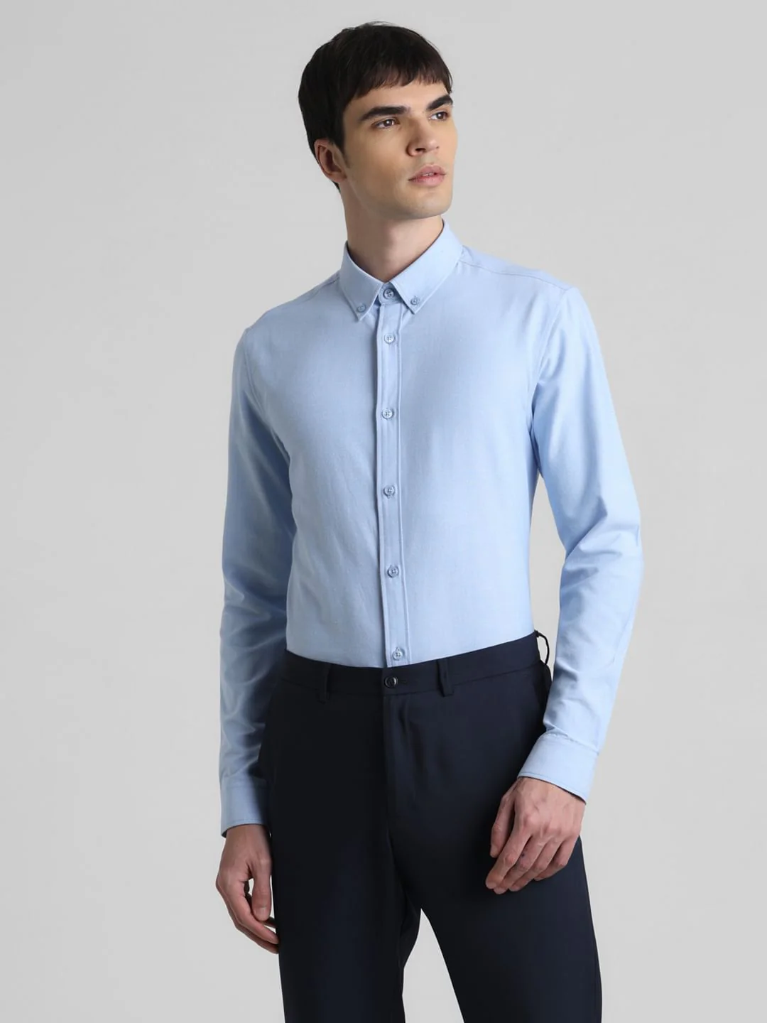 Blue Oxford Full Sleeves Shirt - Image 2