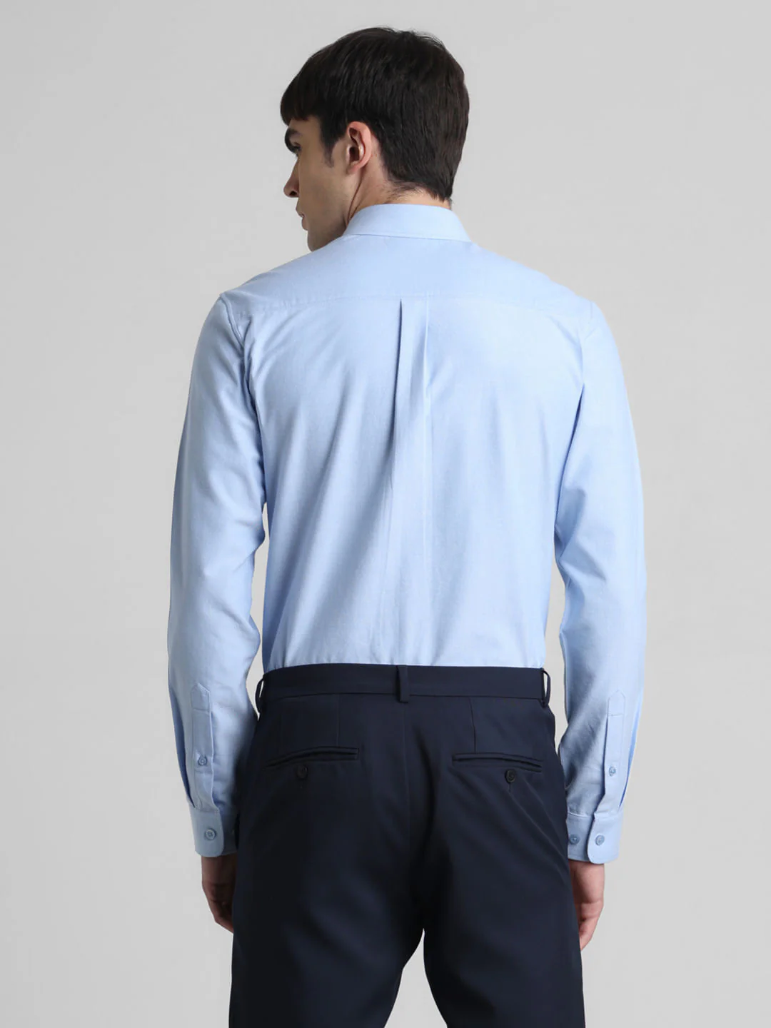 Blue Oxford Full Sleeves Shirt - Image 4