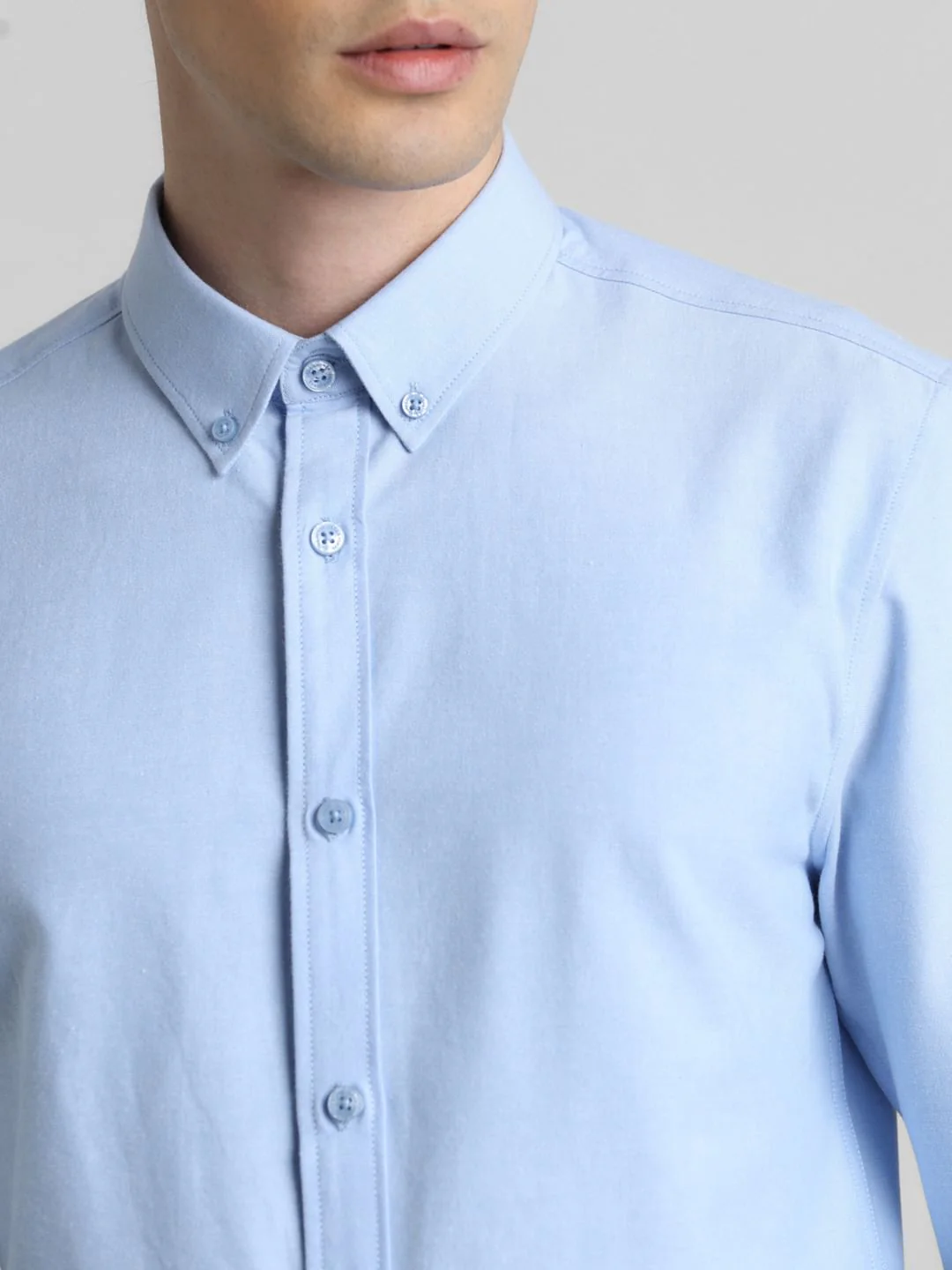 Blue Oxford Full Sleeves Shirt - Image 5