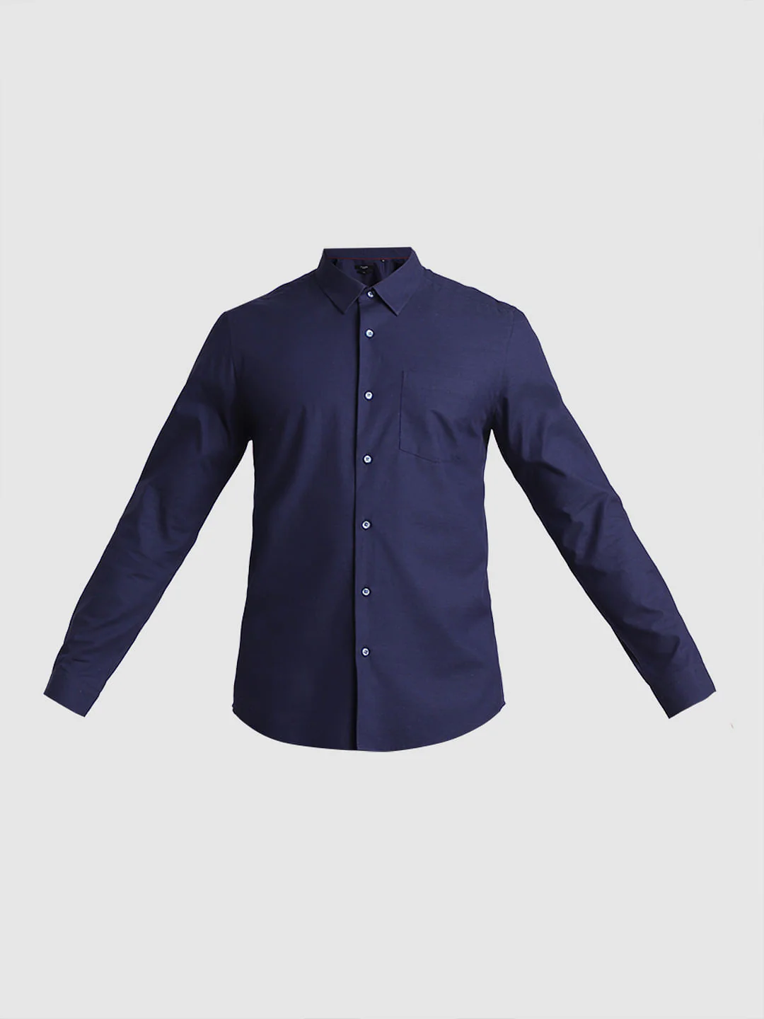 Dark Blue Cotton Full Sleeves Shirt - Image 7