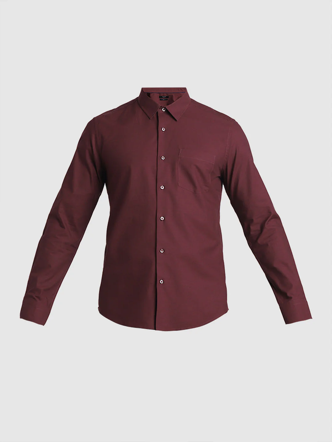 Maroon Cotton Full Sleeves Shirt - Image 7