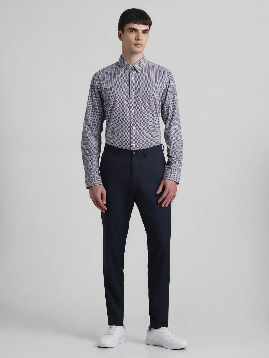 Purple Abstract Print Shirt - Image 6