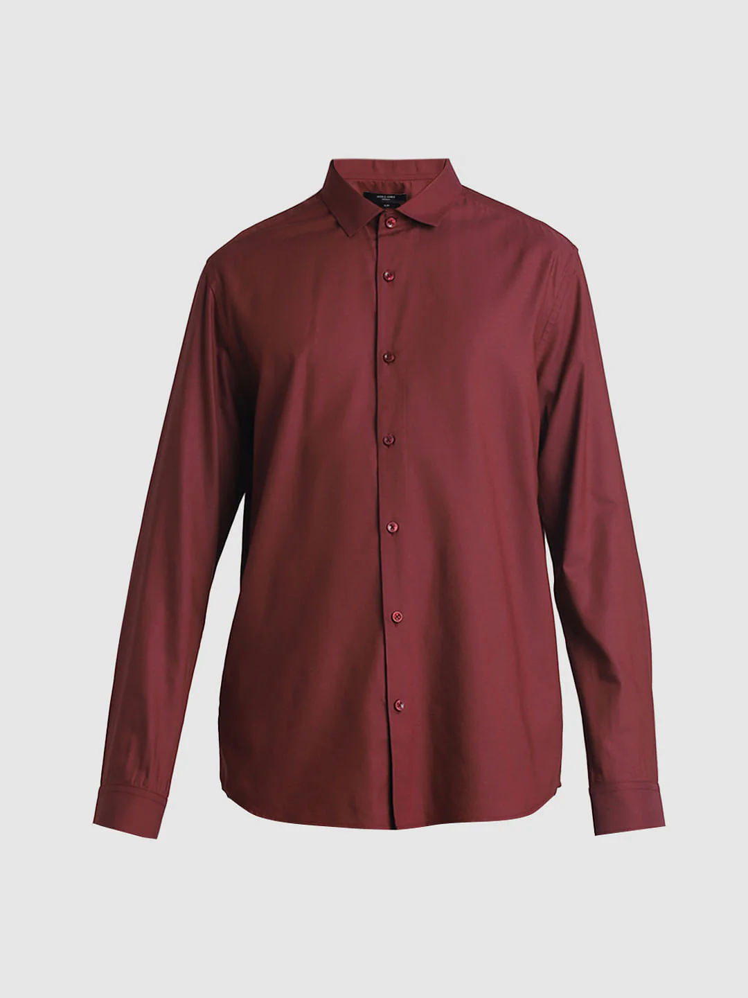 Maroon Cotton Full Sleeves Shirt - Image 7