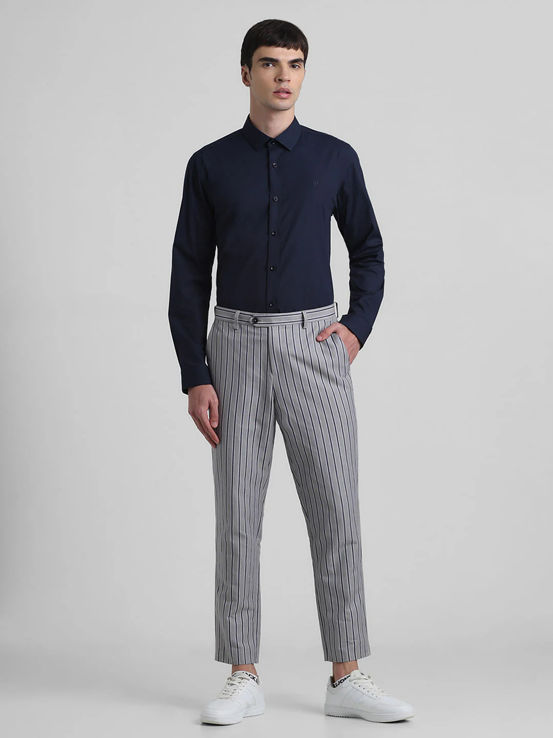 Blue Poplin Full Sleeves Shirt - Image 6
