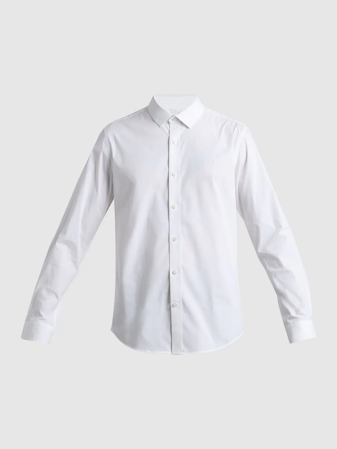 White Poplin Full Sleeves Shirt - Image 7