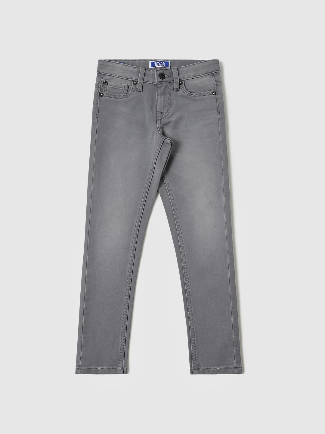 Boys Grey Mid Rise Ben Skinny Fit Jeans