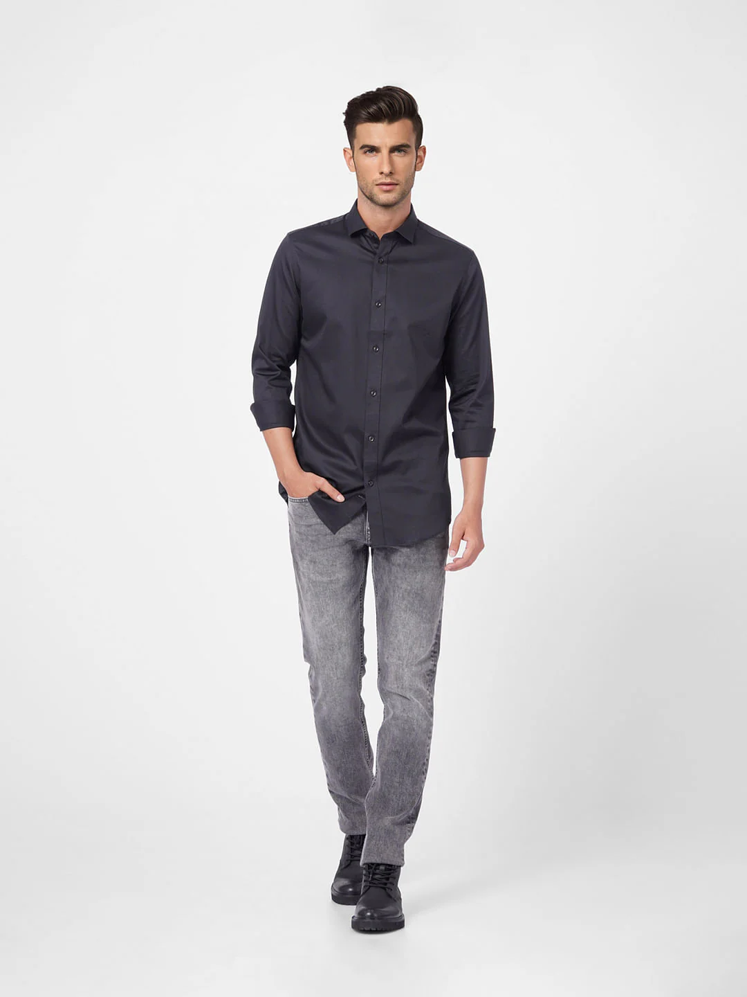 Black Formal Full Sleeves Shirt - Image 6