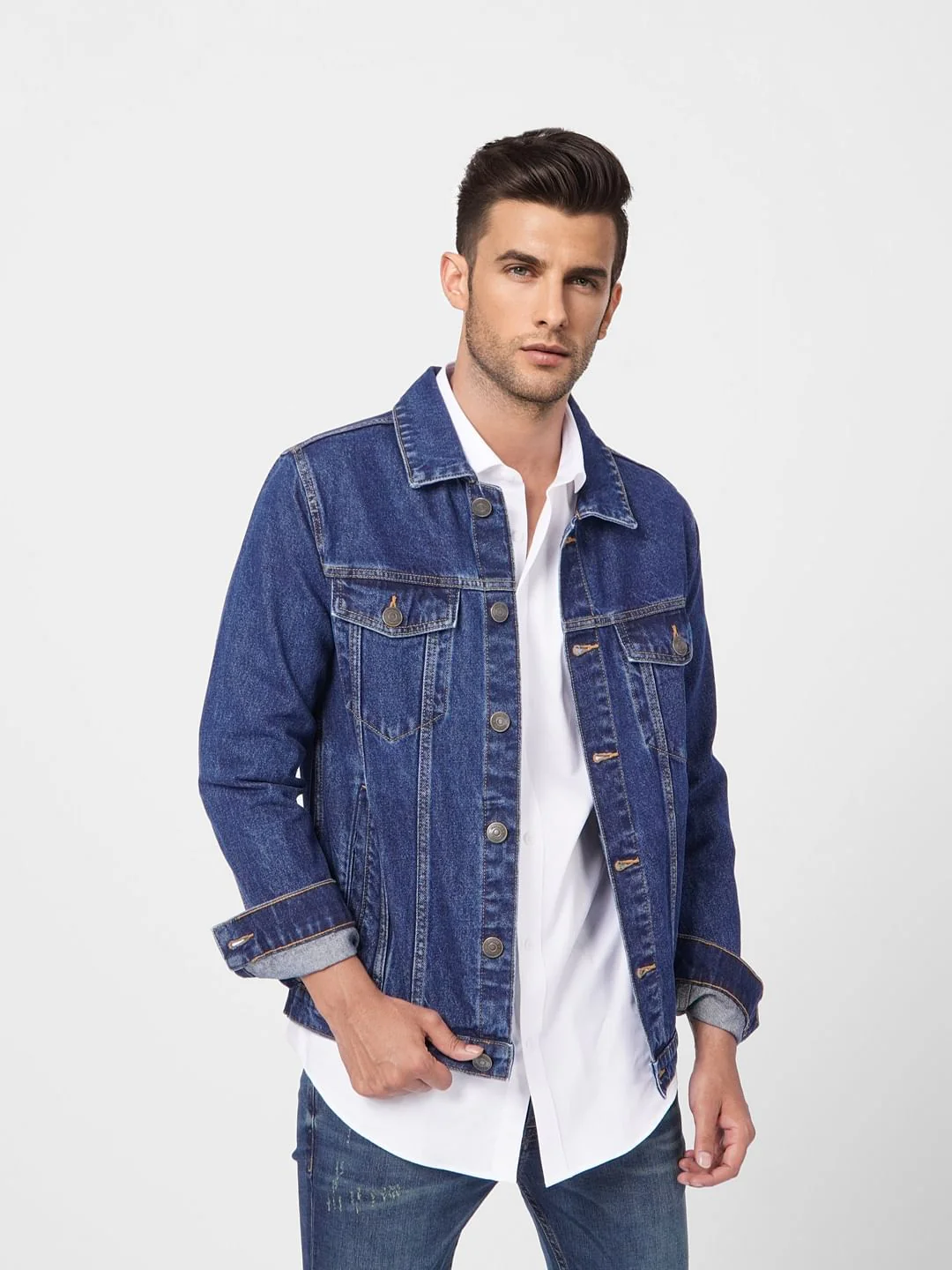 White Formal Full Sleeves Shirt