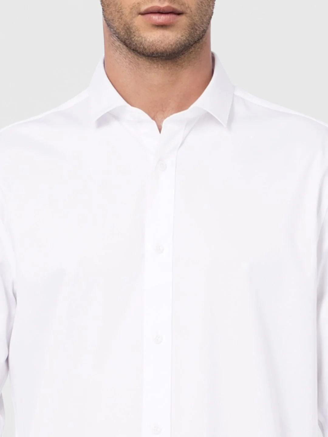 White Formal Full Sleeves Shirt - Image 5