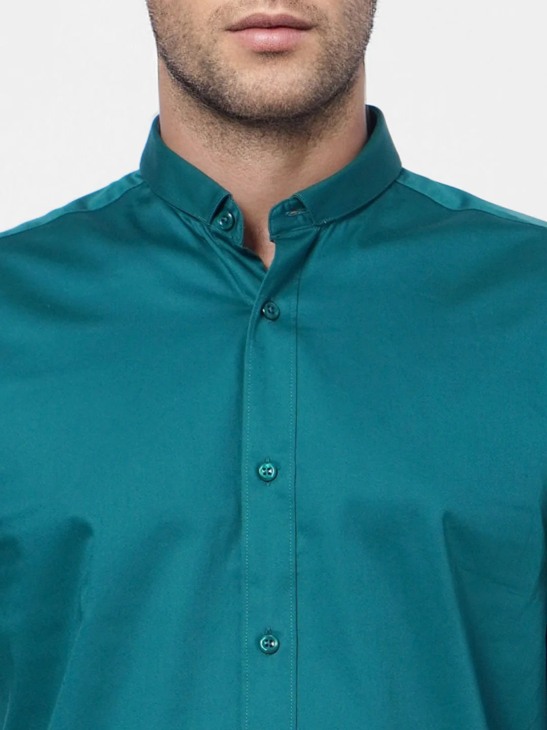 Teal Formal Full Sleeves Shirt - Image 5