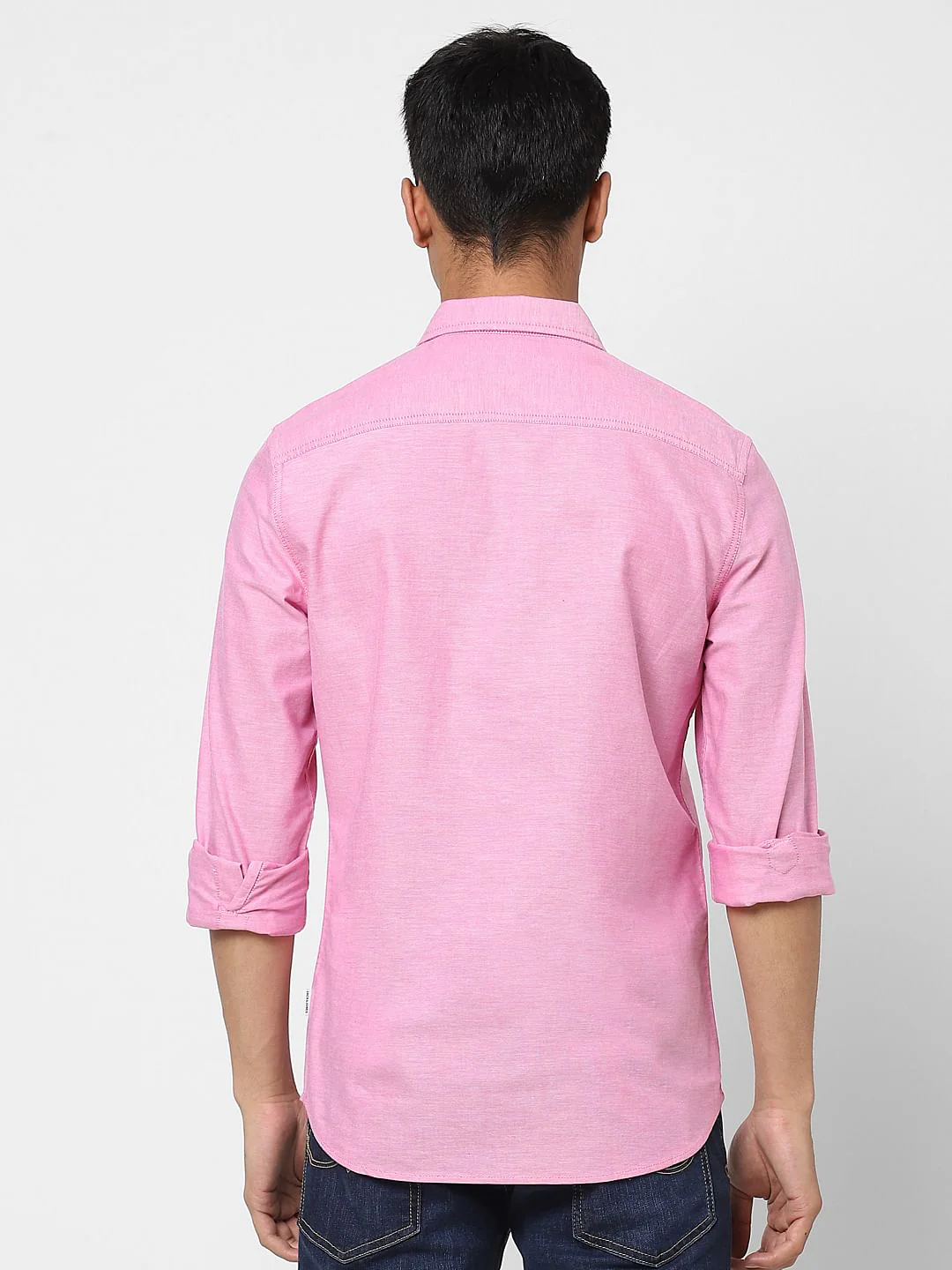 Pink Logo Print Full Sleeves Shirt - Image 4