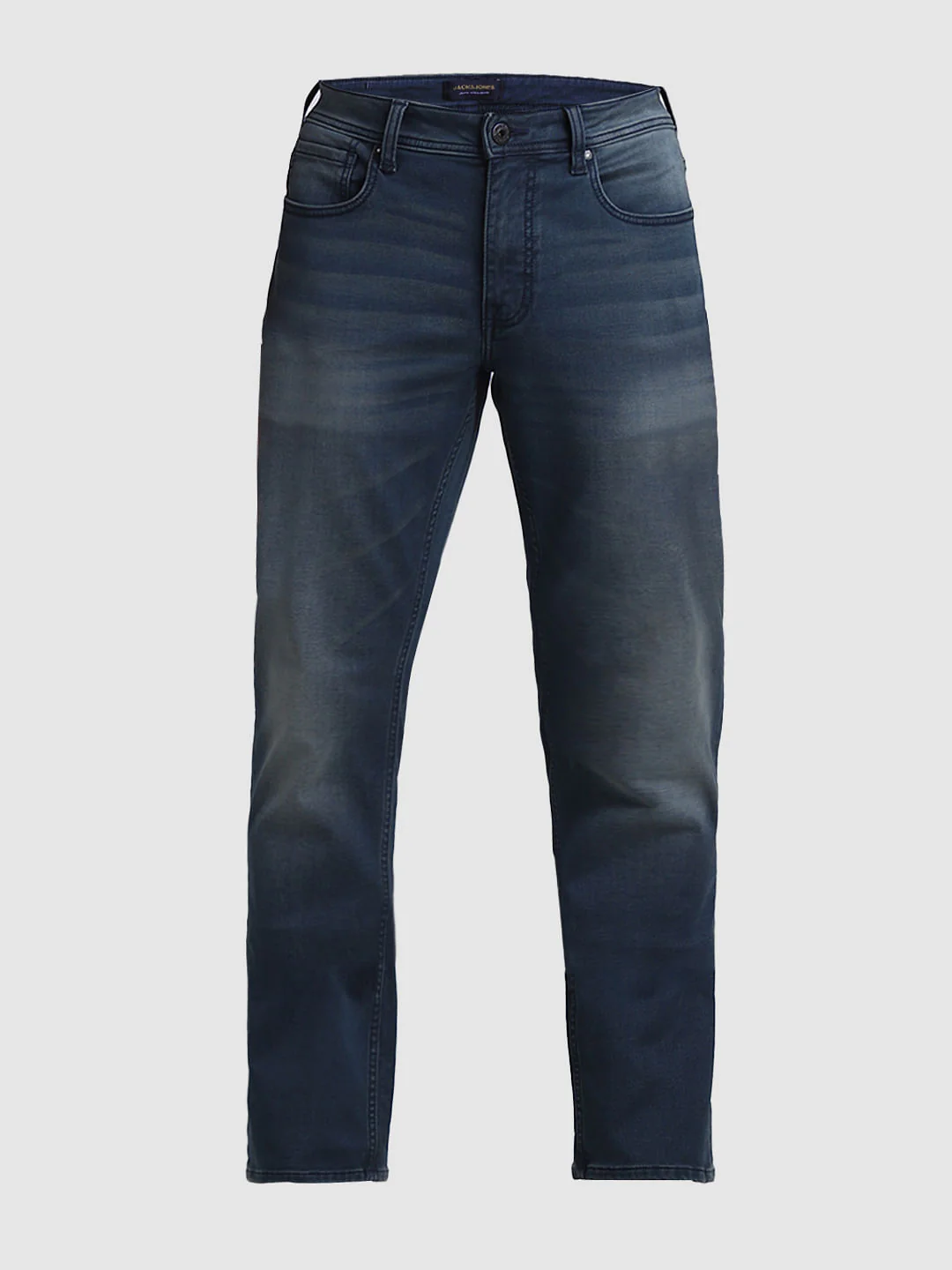 Dark Blue Mid Rise Clark Regular Fit Jeans - Image 6