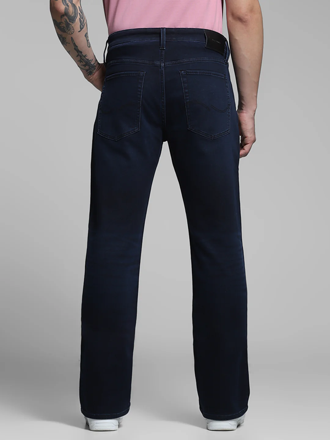 Dark Blue High Rise Bootcut Fit Jeans - Image 3