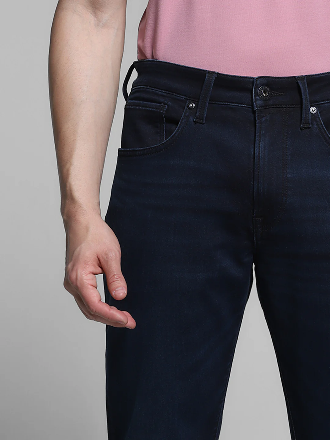 Dark Blue High Rise Bootcut Fit Jeans - Image 4