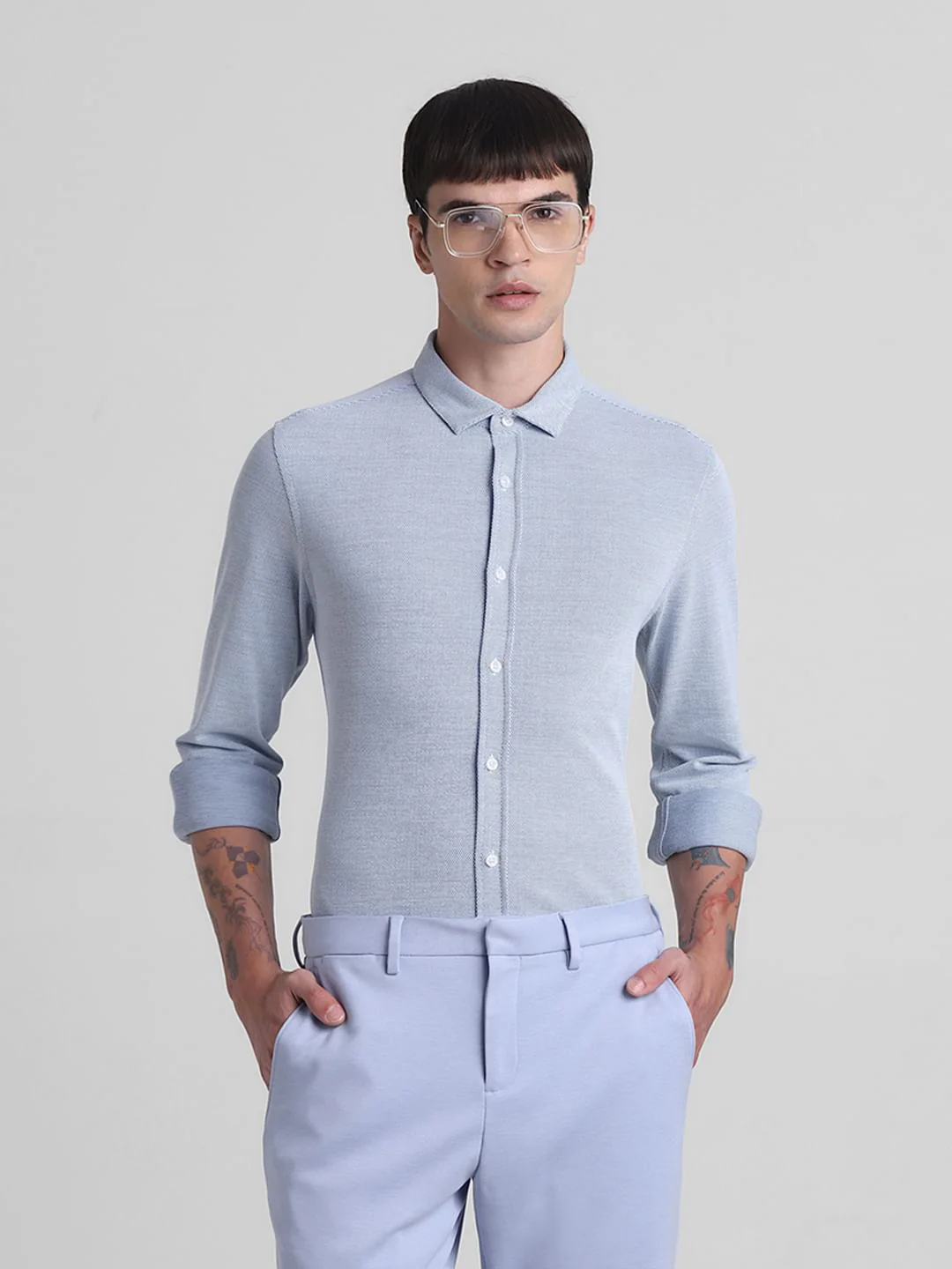 Blue Full Sleeves Shirt