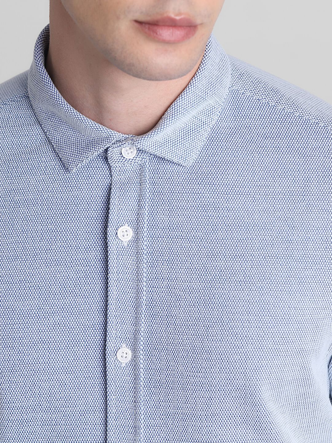Blue Full Sleeves Shirt - Image 5