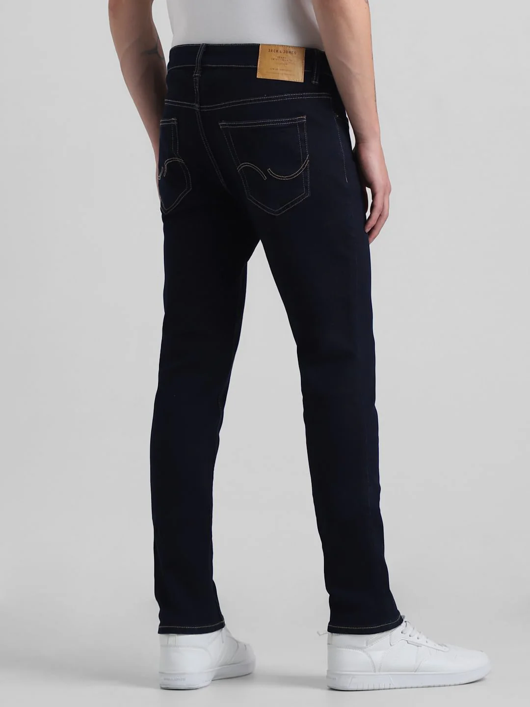 Dark Blue Low Rise Ben Skinny Jeans - Image 3