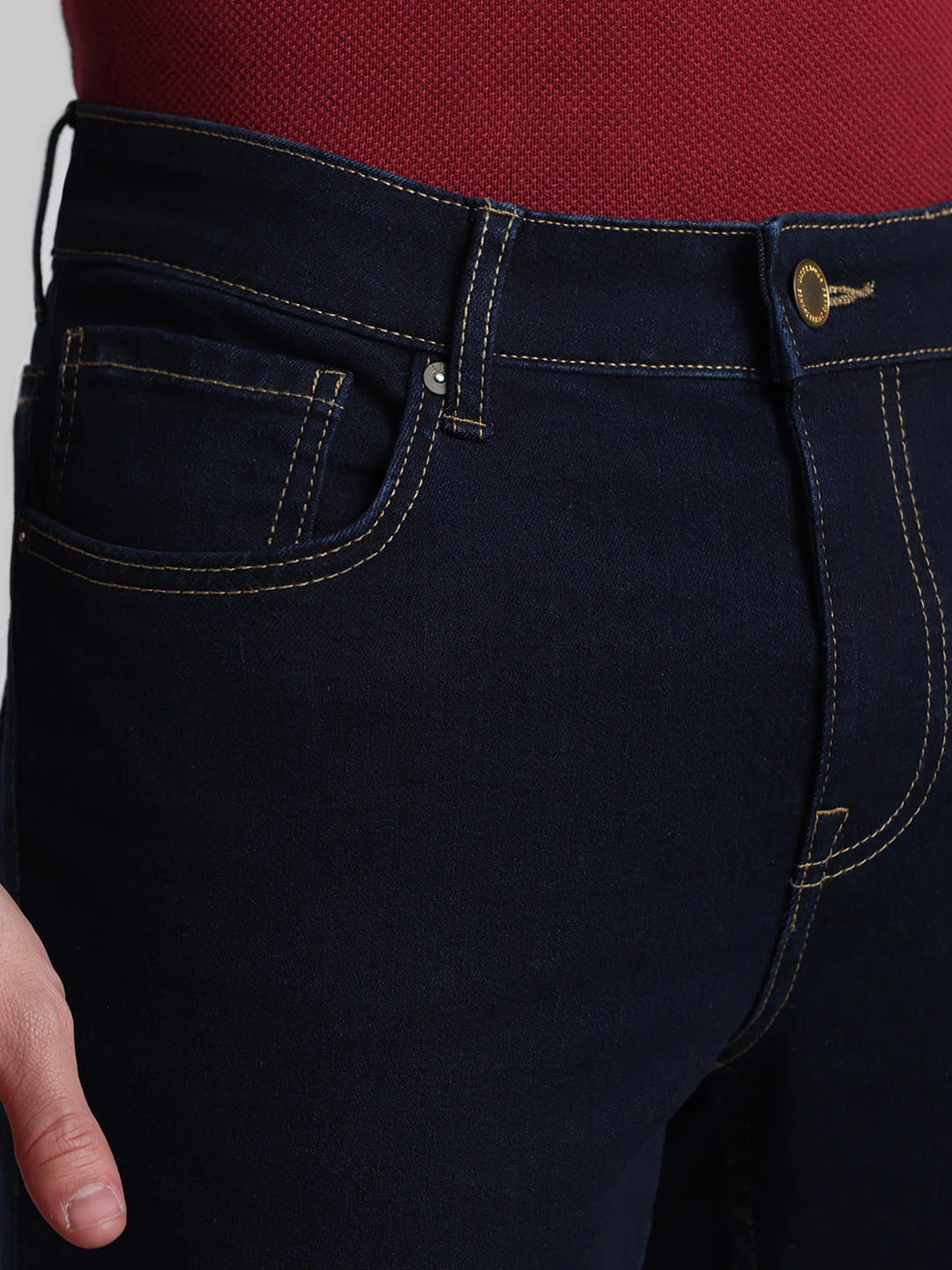Dark Blue Low Rise Glenn Slim Fit Jeans - Image 4