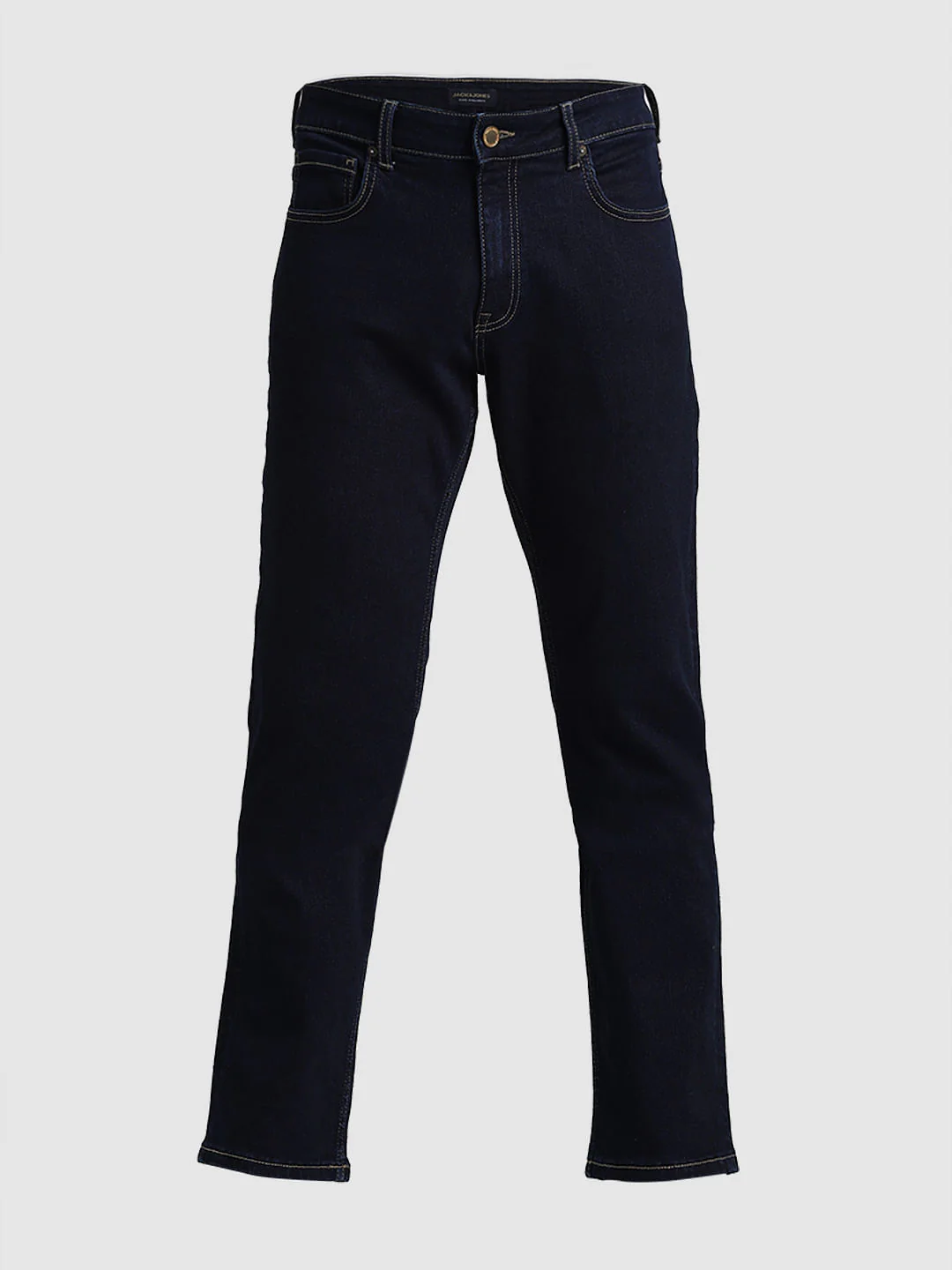 Dark Blue Mid Rise Clark Regular Fit Jeans - Image 6