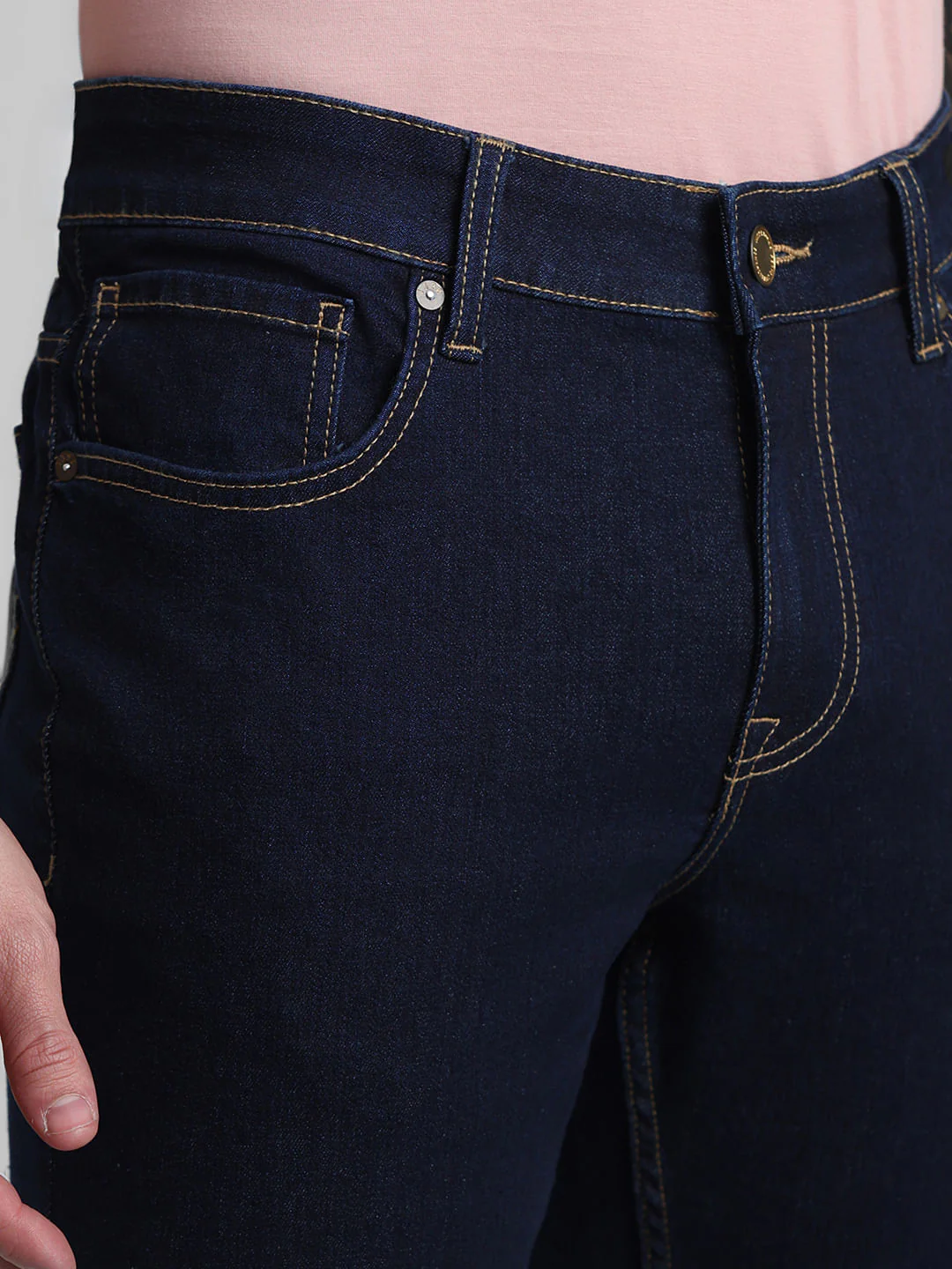 Dark Blue Low Rise Glenn Slim Fit Jeans - Image 4