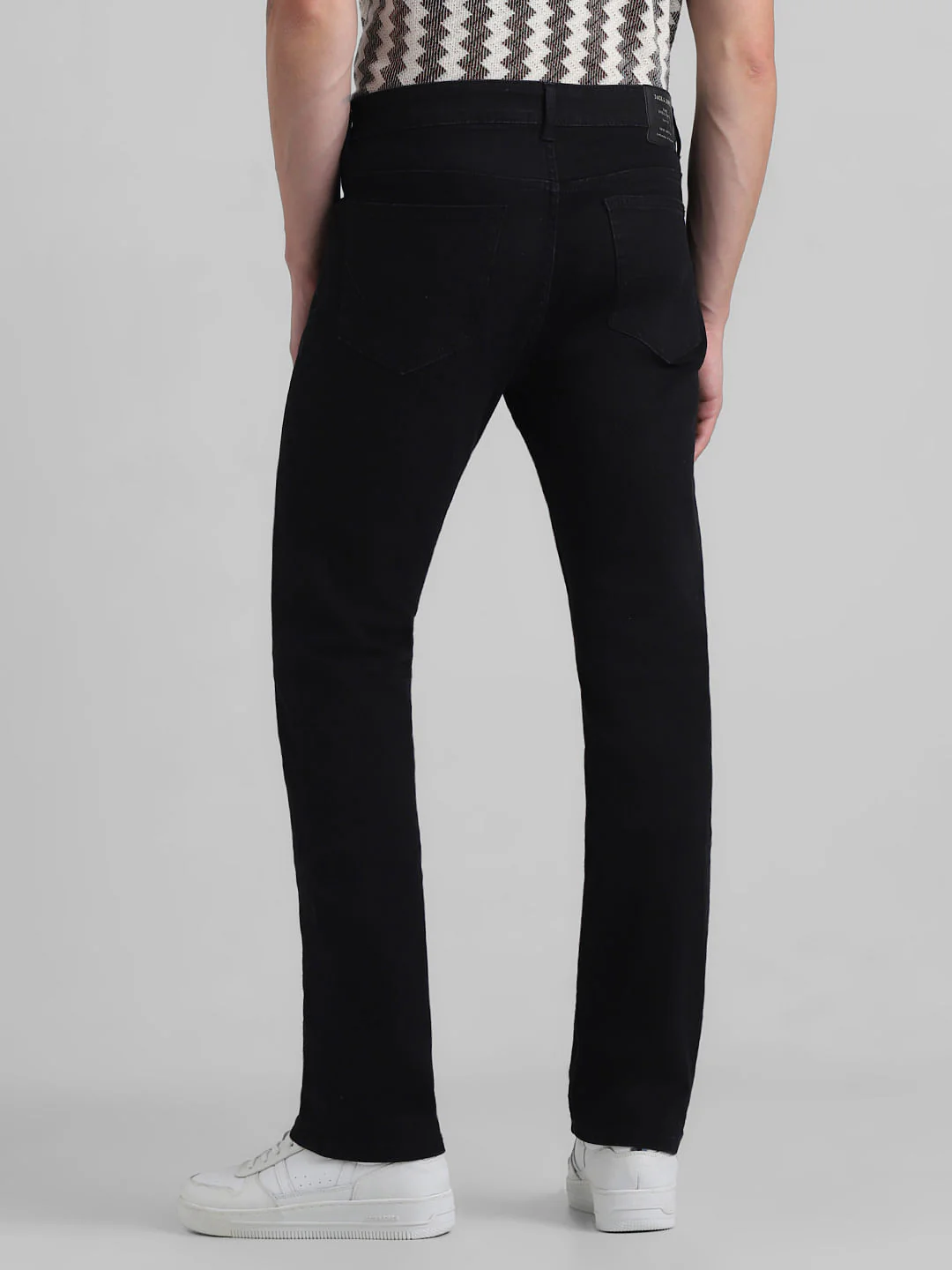 Black Mid Rise Clark Regular Fit Jeans - Image 3