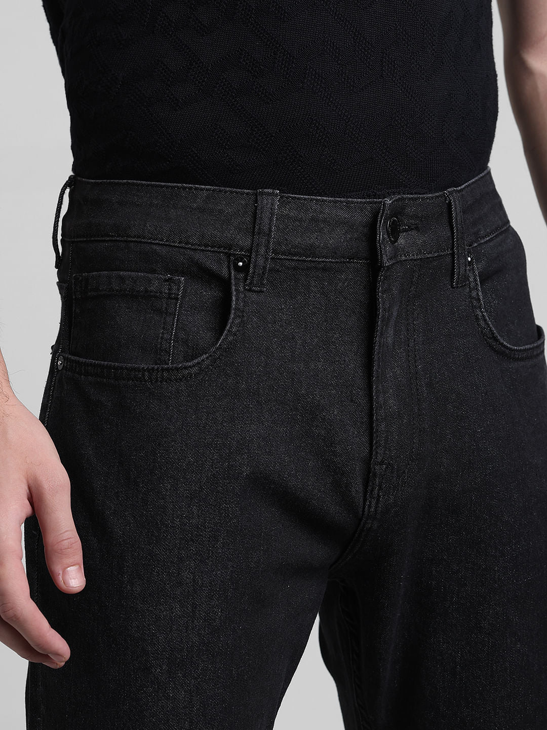 Black High Rise Ray Bootcut Jeans - Image 4