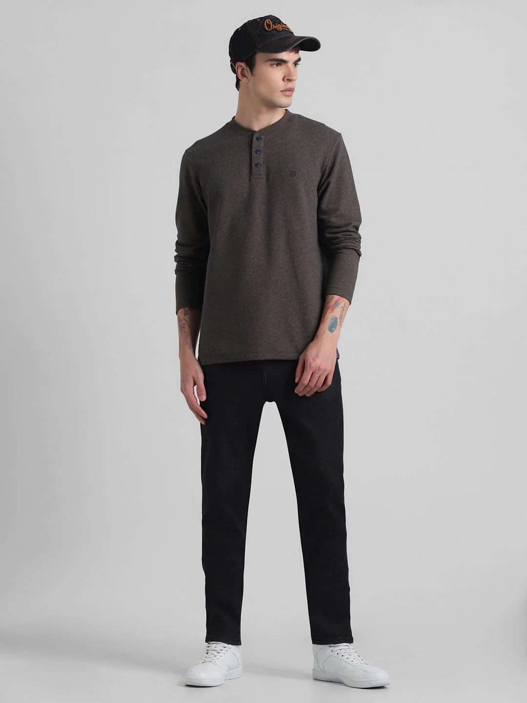 Black Low Rise Glenn Slim Fit Jeans - Image 5