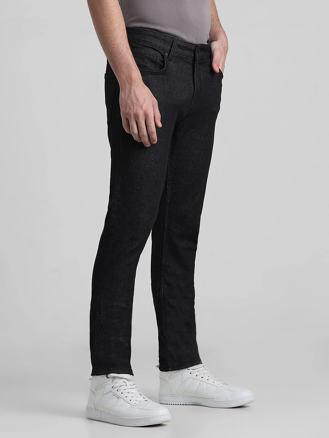 Black Low Rise Ben Skinny Fit Jeans - Image 2