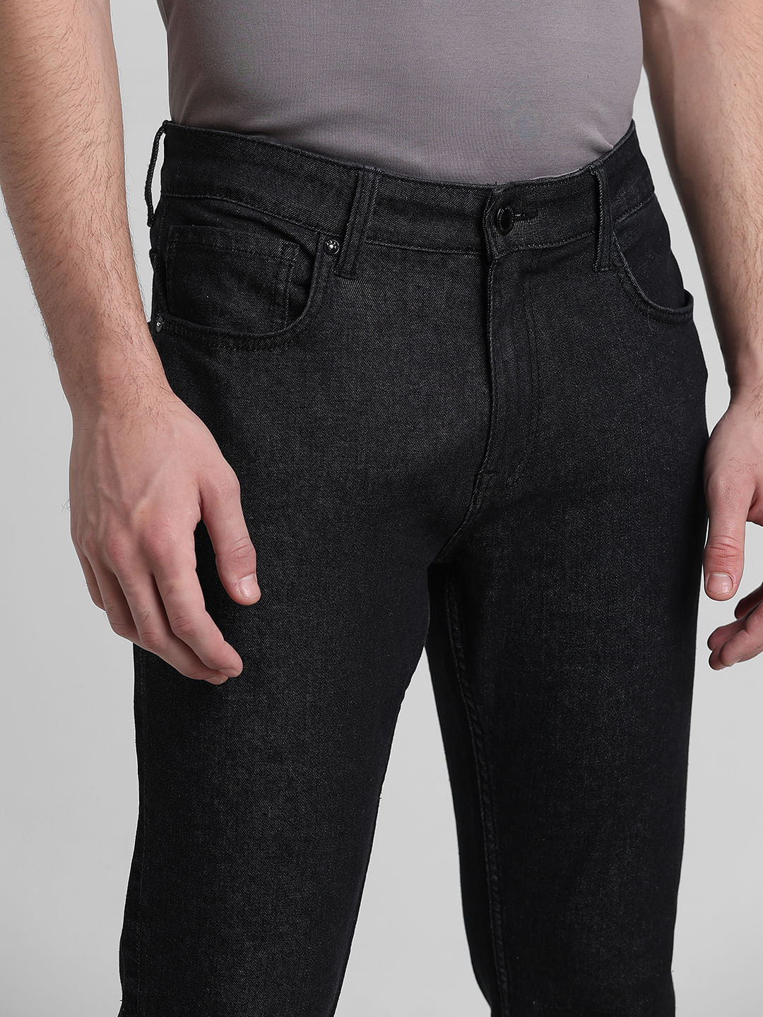 Black Low Rise Ben Skinny Fit Jeans - Image 4