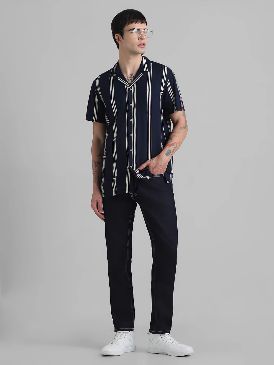 Dark Blue Low Rise Ben Skinny Fit Jeans - Image 5