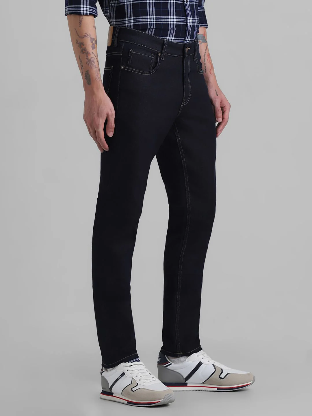 Dark Blue Low Rise Glenn Slim Fit Jeans - Image 2