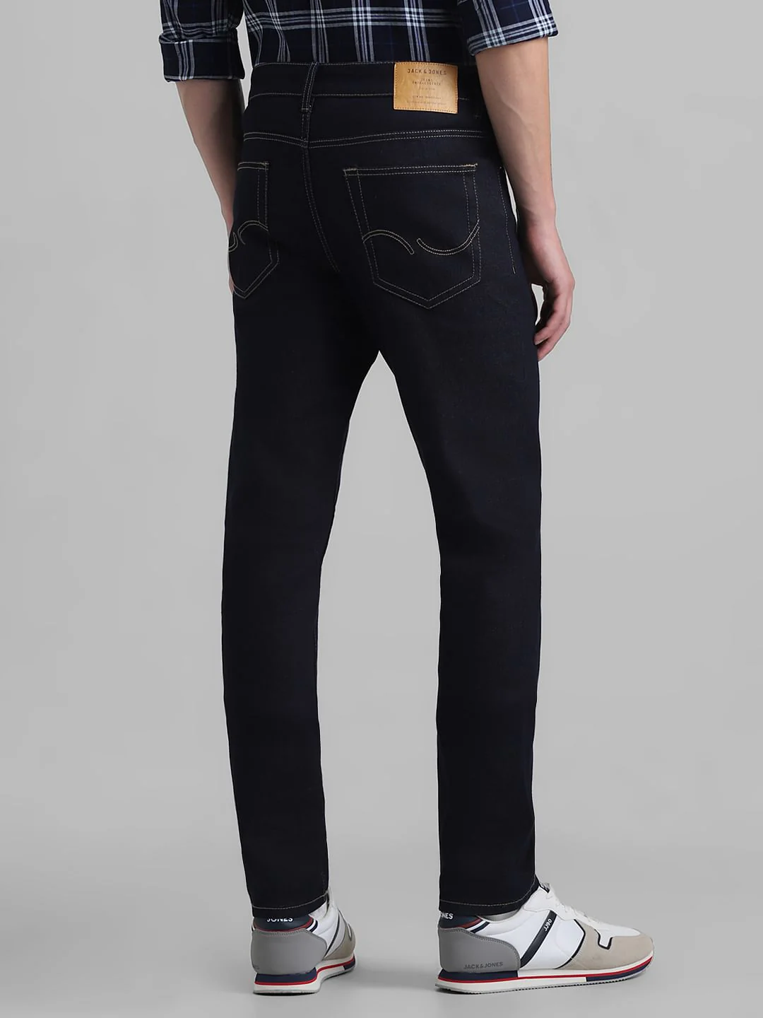 Dark Blue Low Rise Glenn Slim Fit Jeans - Image 3