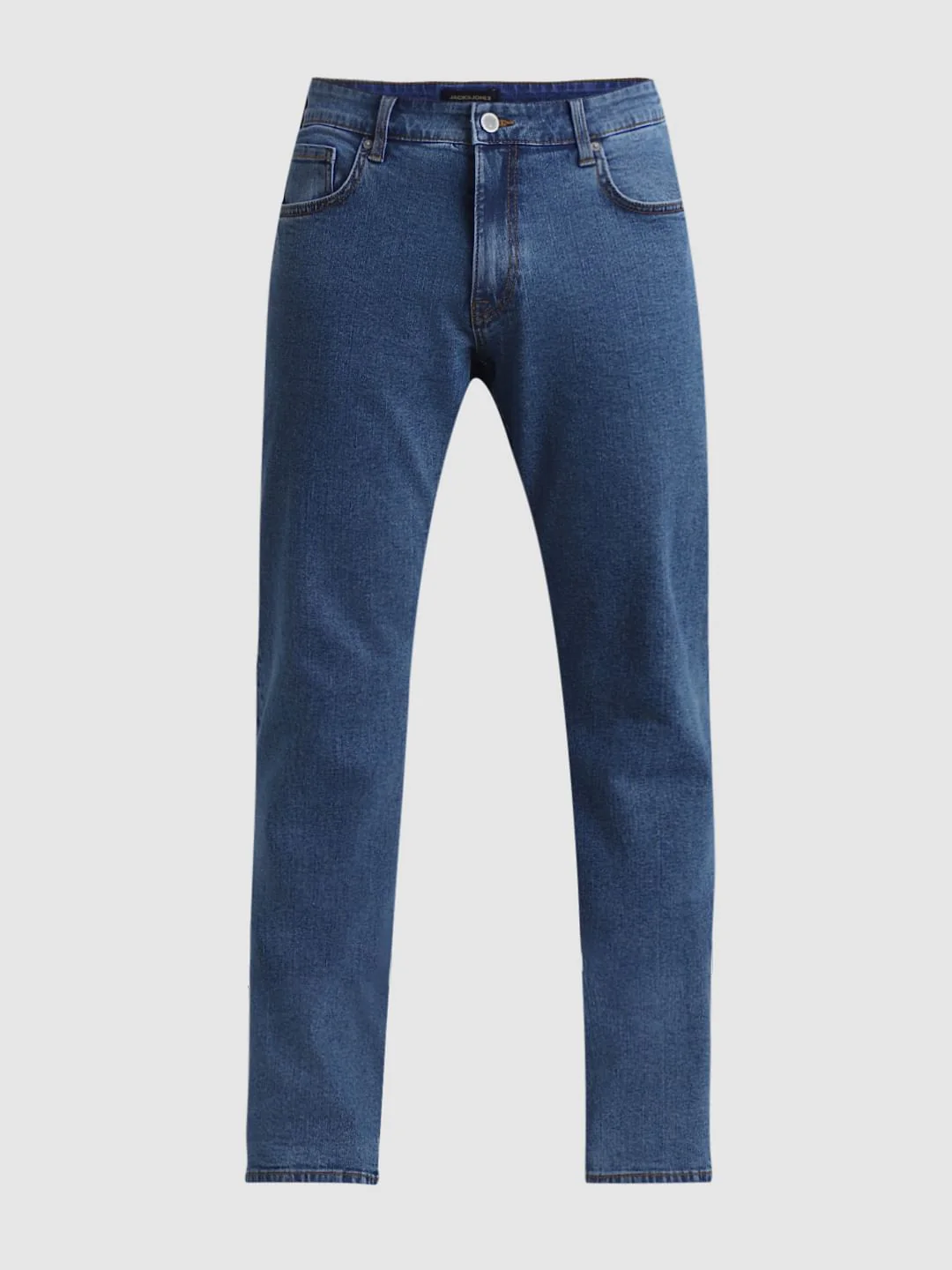 Light Blue Mid Rise Clark Regular Fit Jeans - Image 6