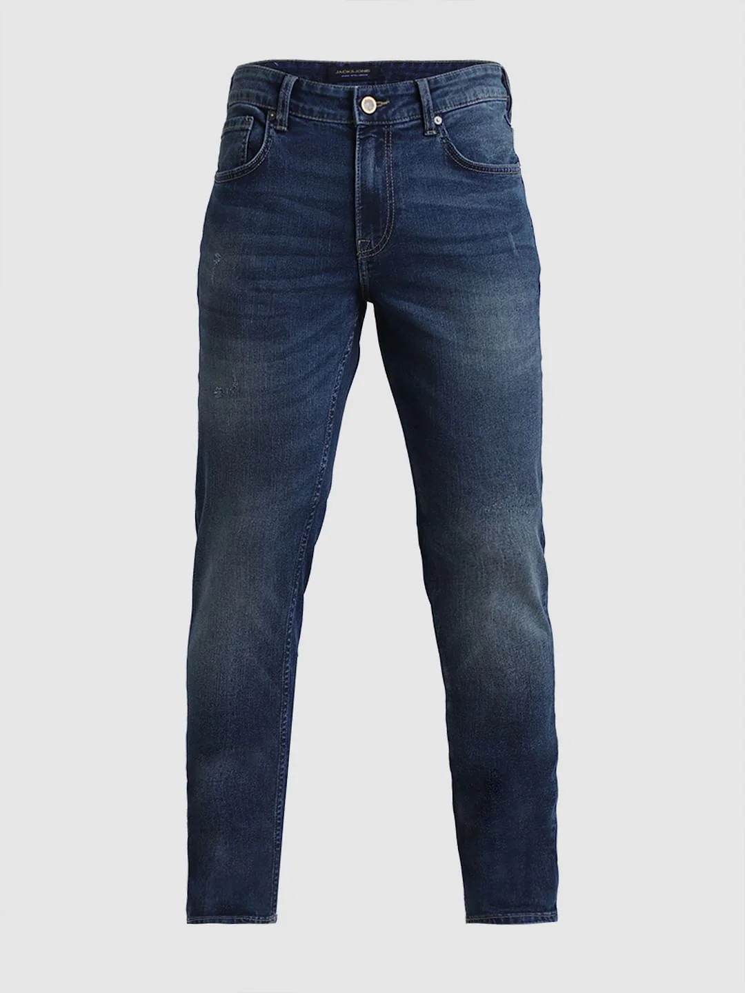 Dark Blue Low Rise Washed Ben Skinny Jeans - Image 6