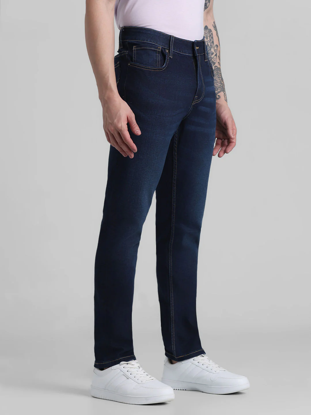 Blue Low Rise Glenn Slim Fit Jeans - Image 2
