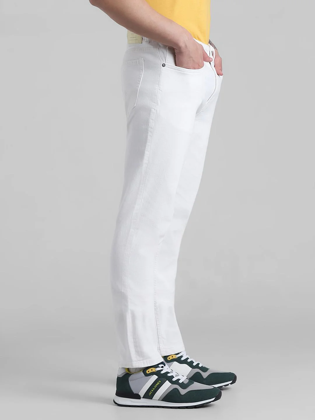 White Low Rise Ben Skinny Fit Jeans - Image 2