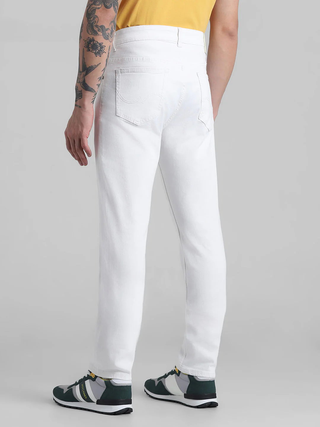 White Low Rise Ben Skinny Fit Jeans - Image 3