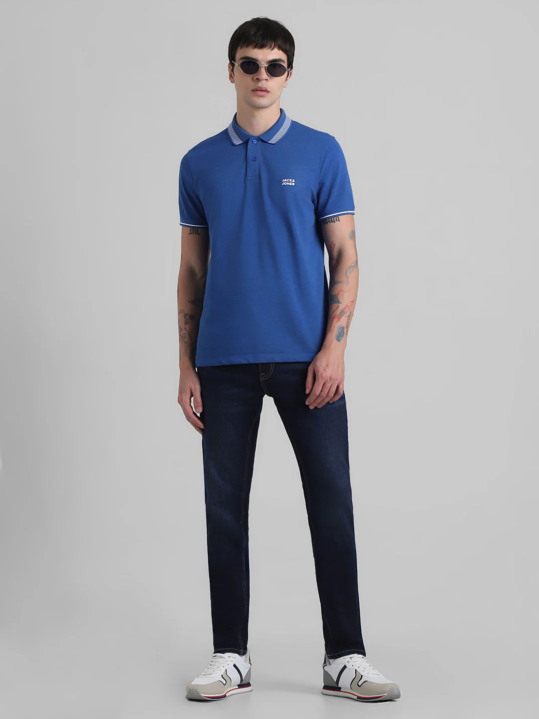 Dark Blue Low Rise Ben Skinny Fit Jeans - Image 5
