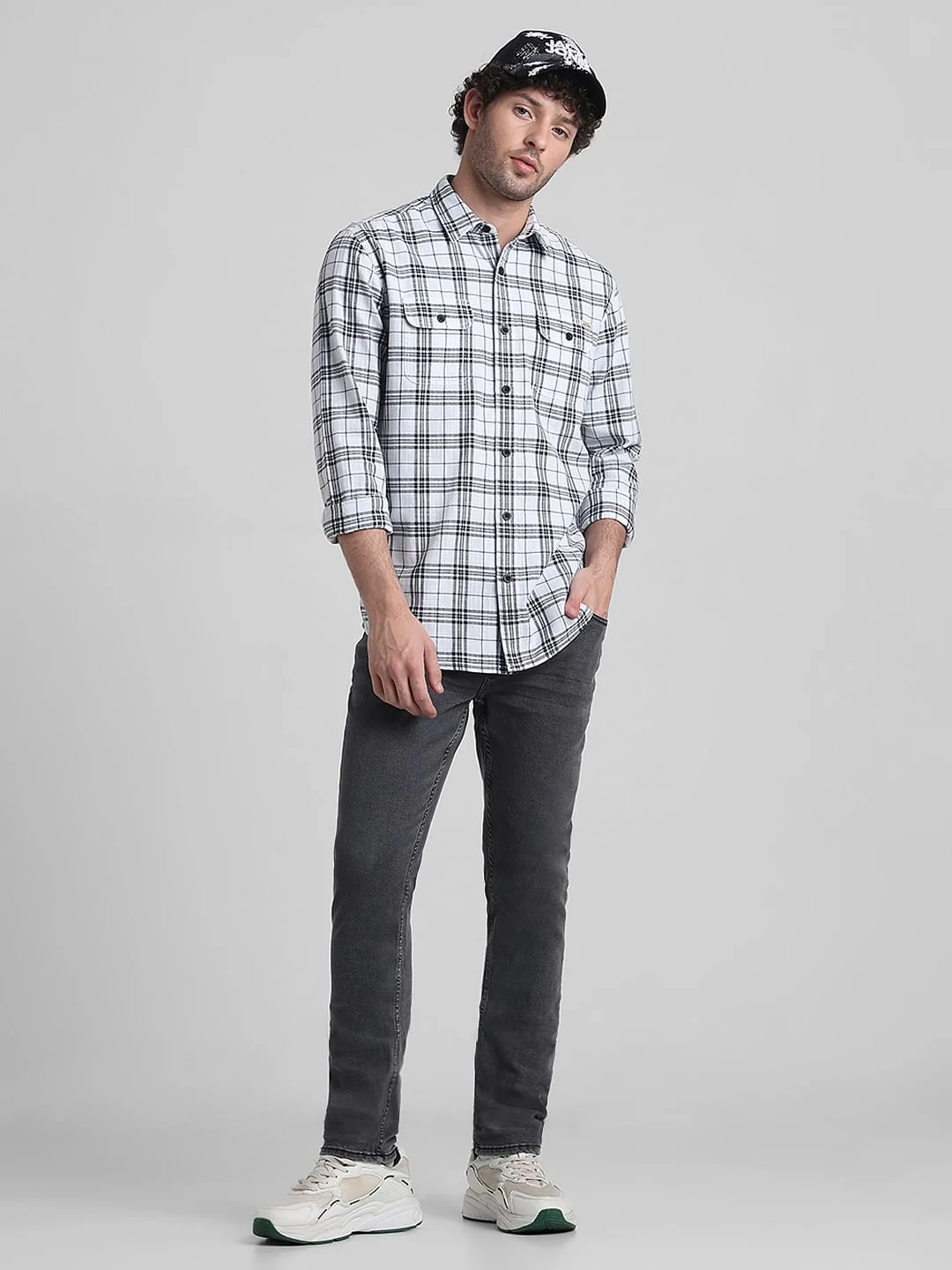 Grey Low Rise Ben Skinny Fit Jeans - Image 5