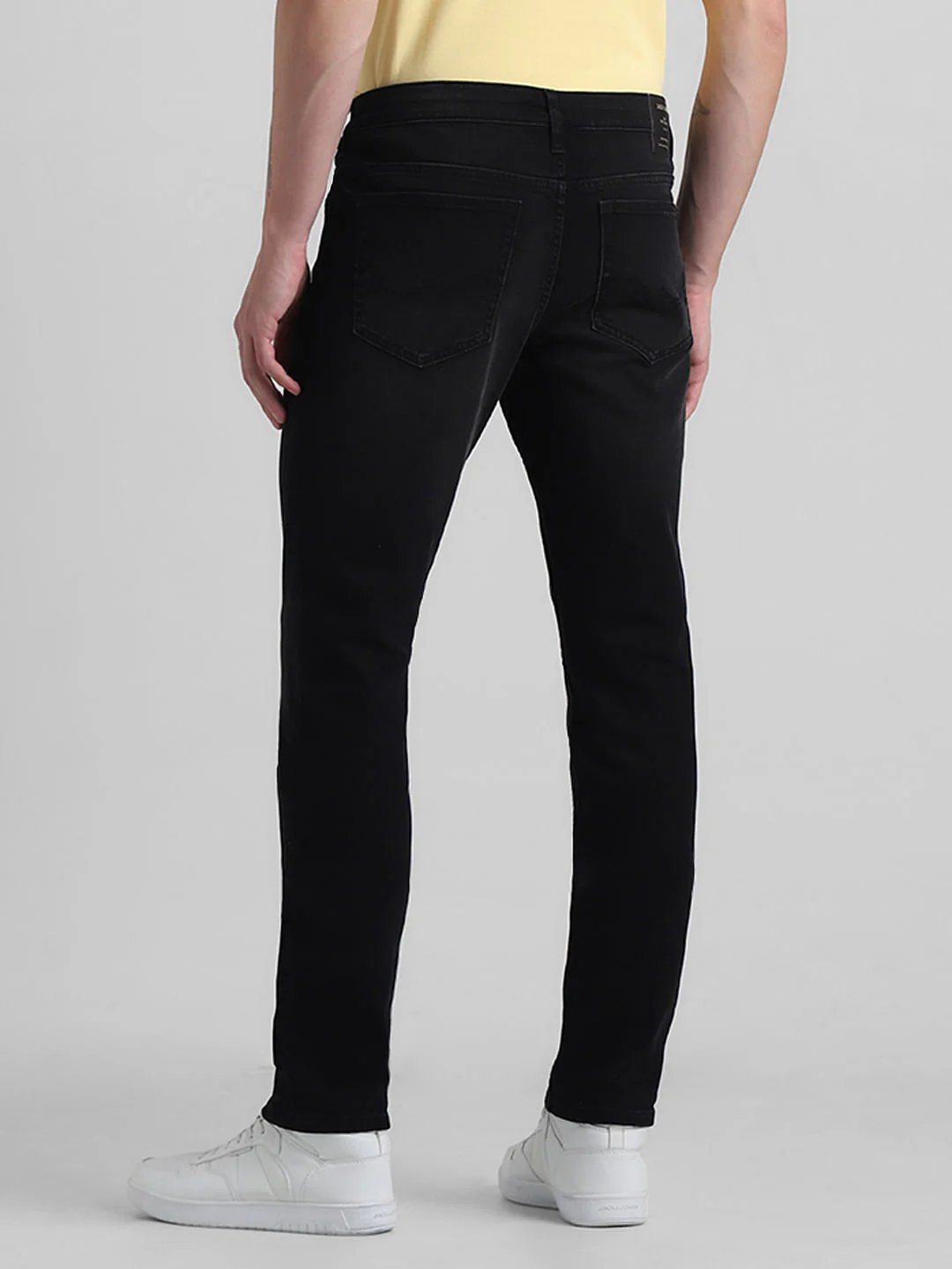 Black Low Rise Glenn Slim Fit Jeans - Image 3