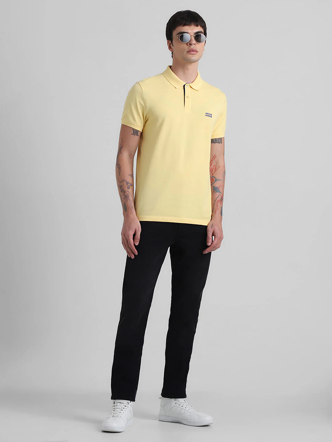 Black Low Rise Glenn Slim Fit Jeans - Image 5