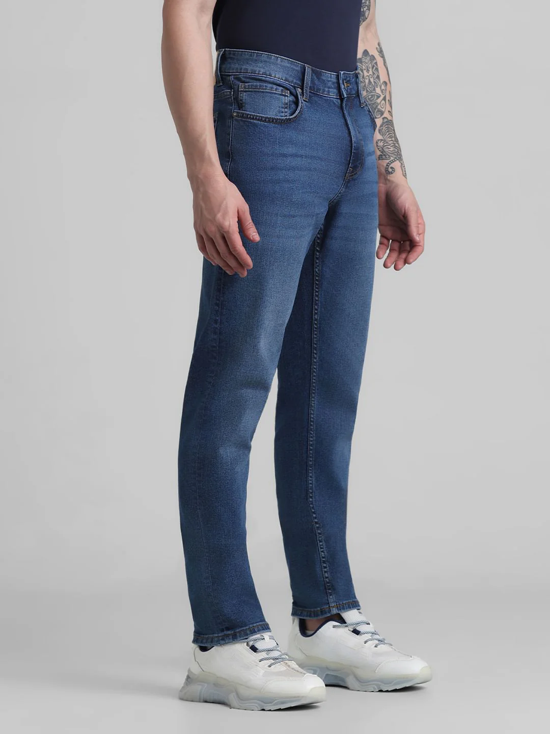 Blue Low Rise Glenn Slim Fit Jeans - Image 2