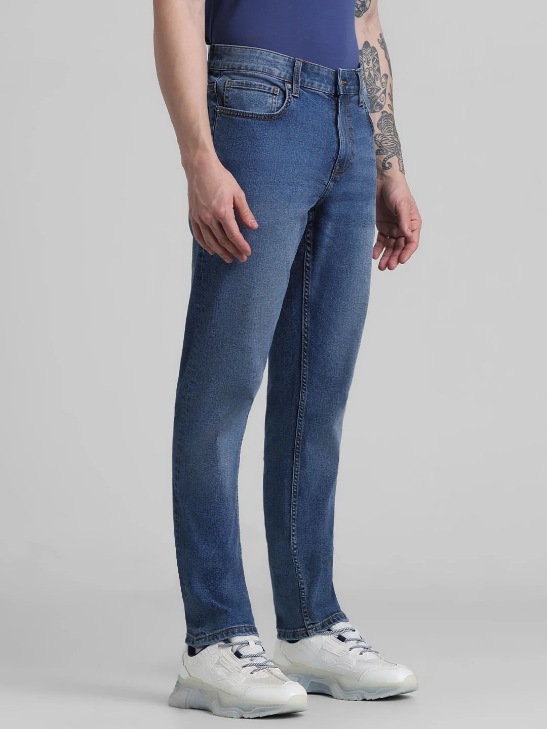 Blue Low Rise Glenn Slim Fit Jeans - Image 2